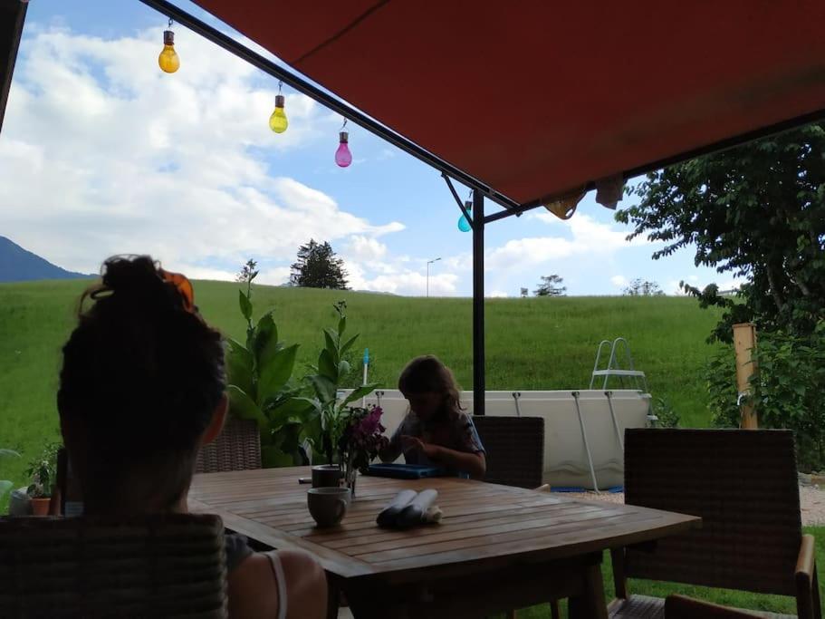 Upcycling Appartement Fischl - Nachhaltig Und Kreativ Wohnen Fuer Gross Und Klein Jenbach Extérieur photo